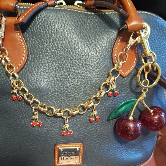 Handbag Charm Cherries Set Of Two - Picture 1 of 6